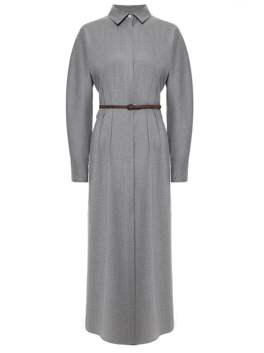 Платье из шерсти и вискозы