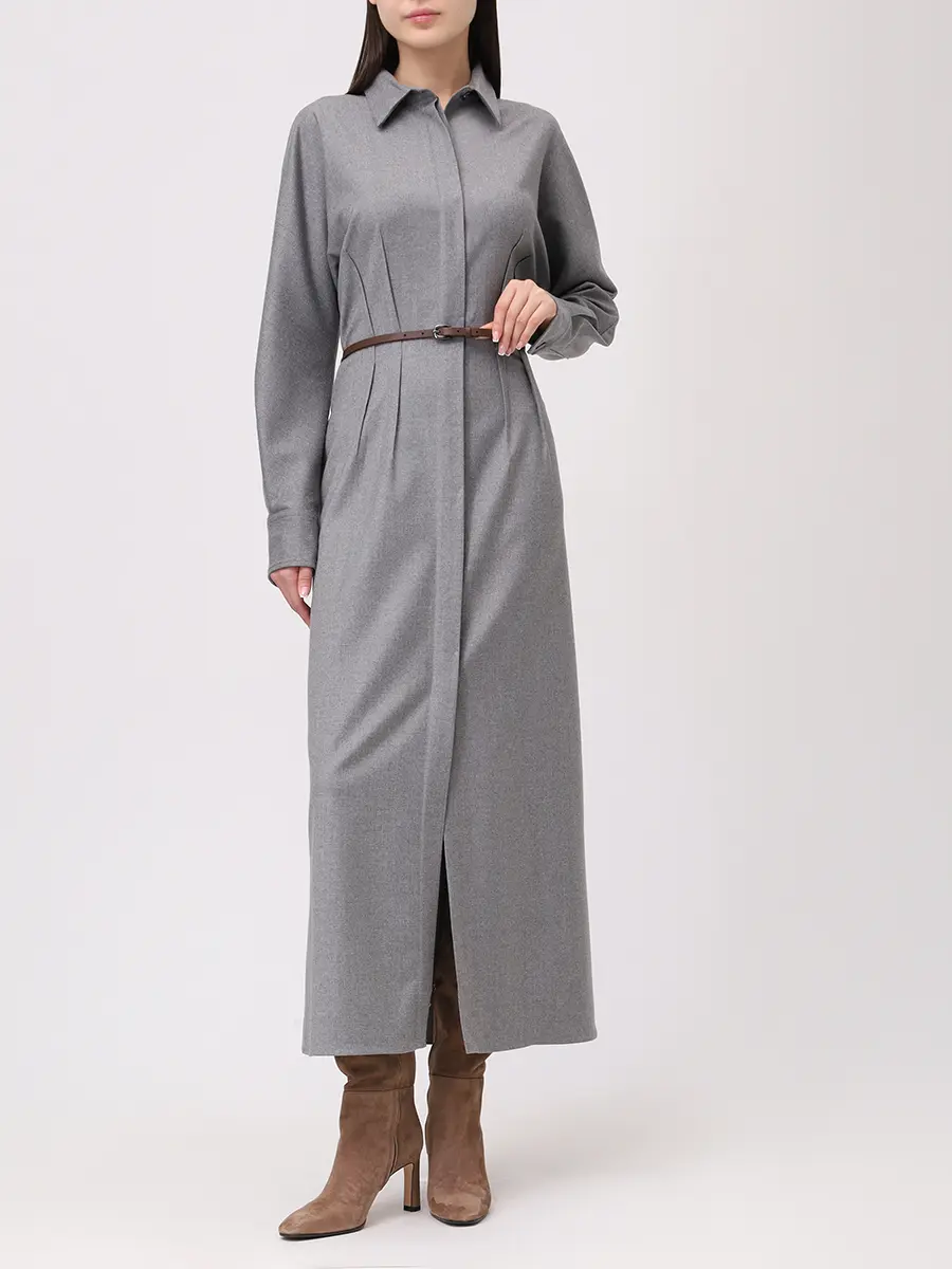 Платье из шерсти и вискозы