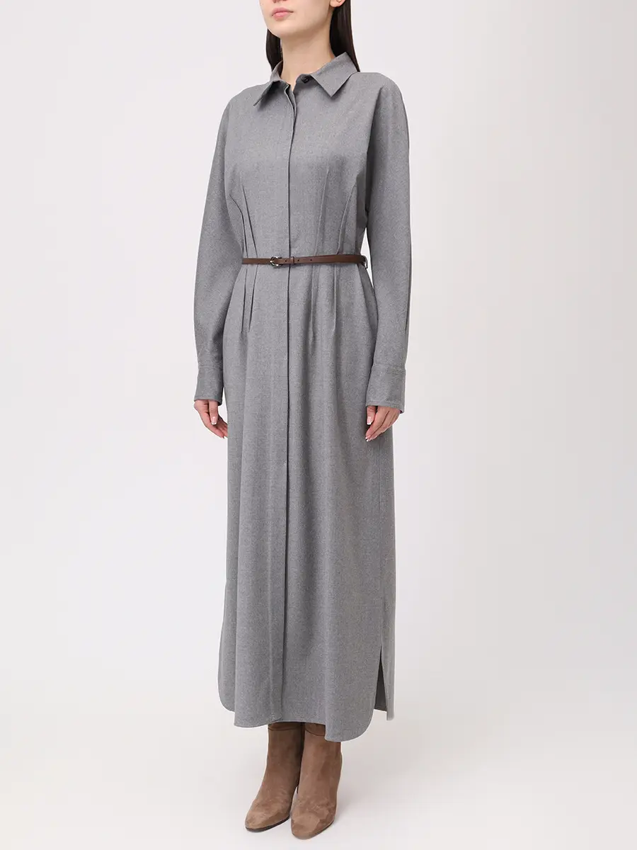 Платье из шерсти и вискозы