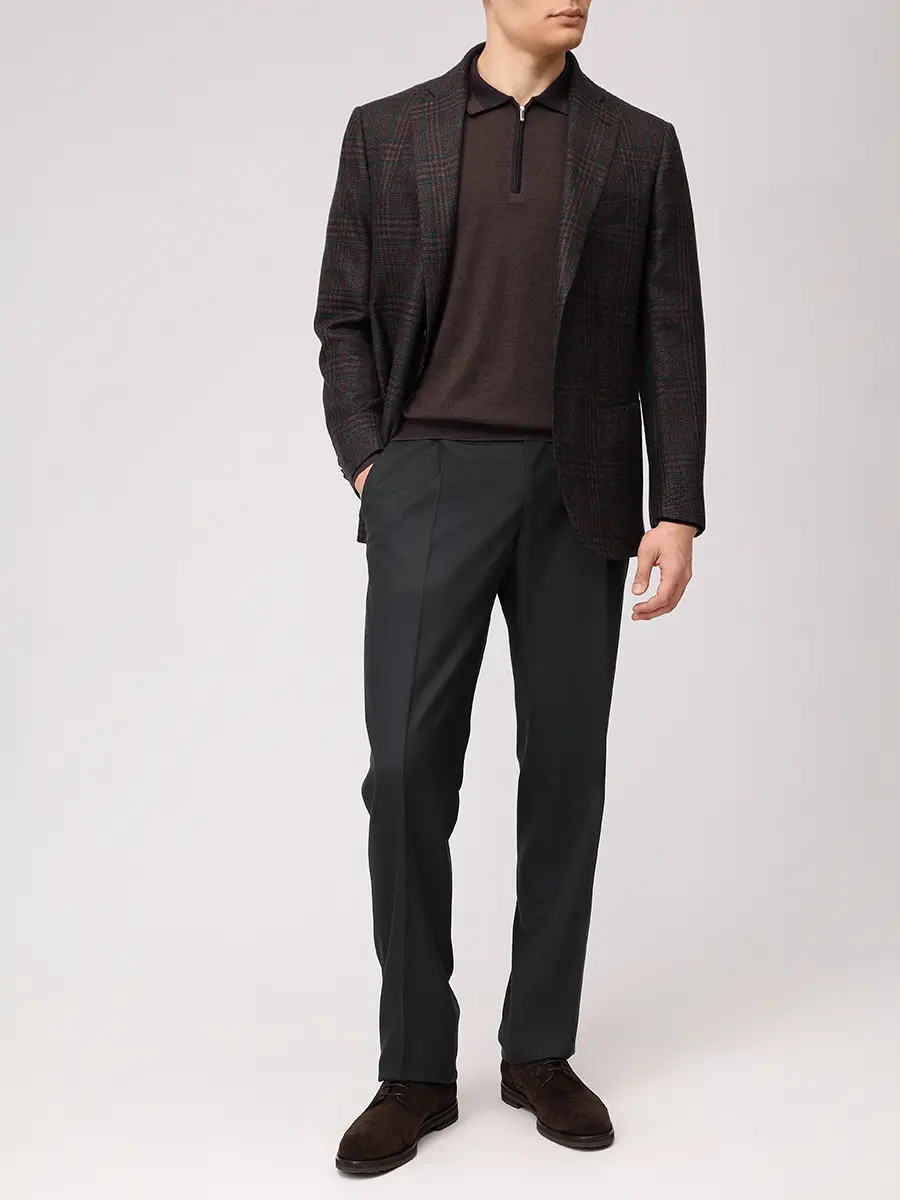 Поло из шерсти и шелка