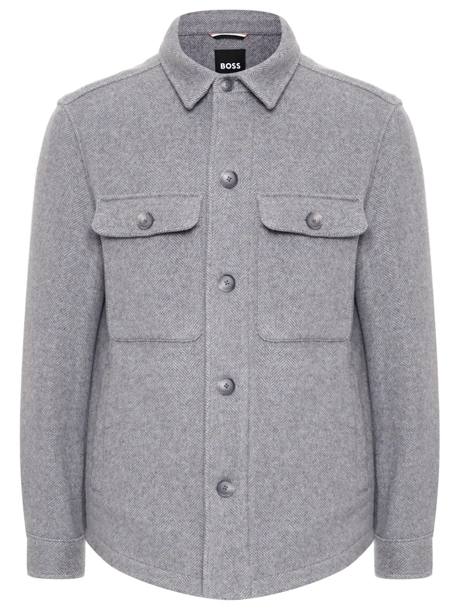 Рубашка Relaxed Fit из шерсти и лиоцелла