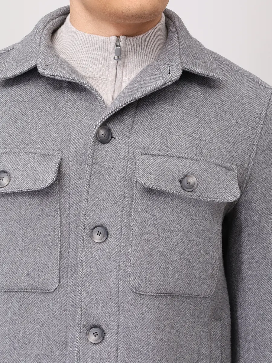 Рубашка Relaxed Fit из шерсти и лиоцелла