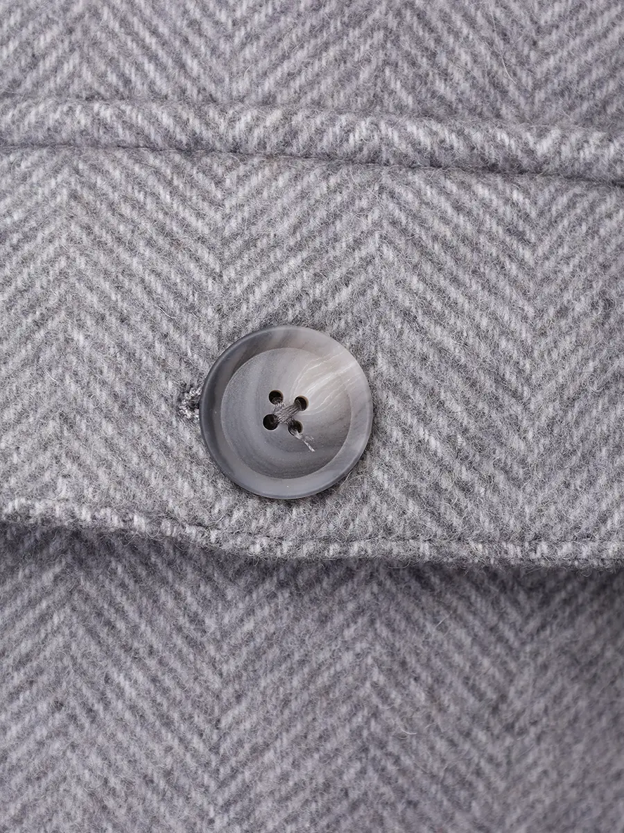 Рубашка Relaxed Fit из шерсти и лиоцелла