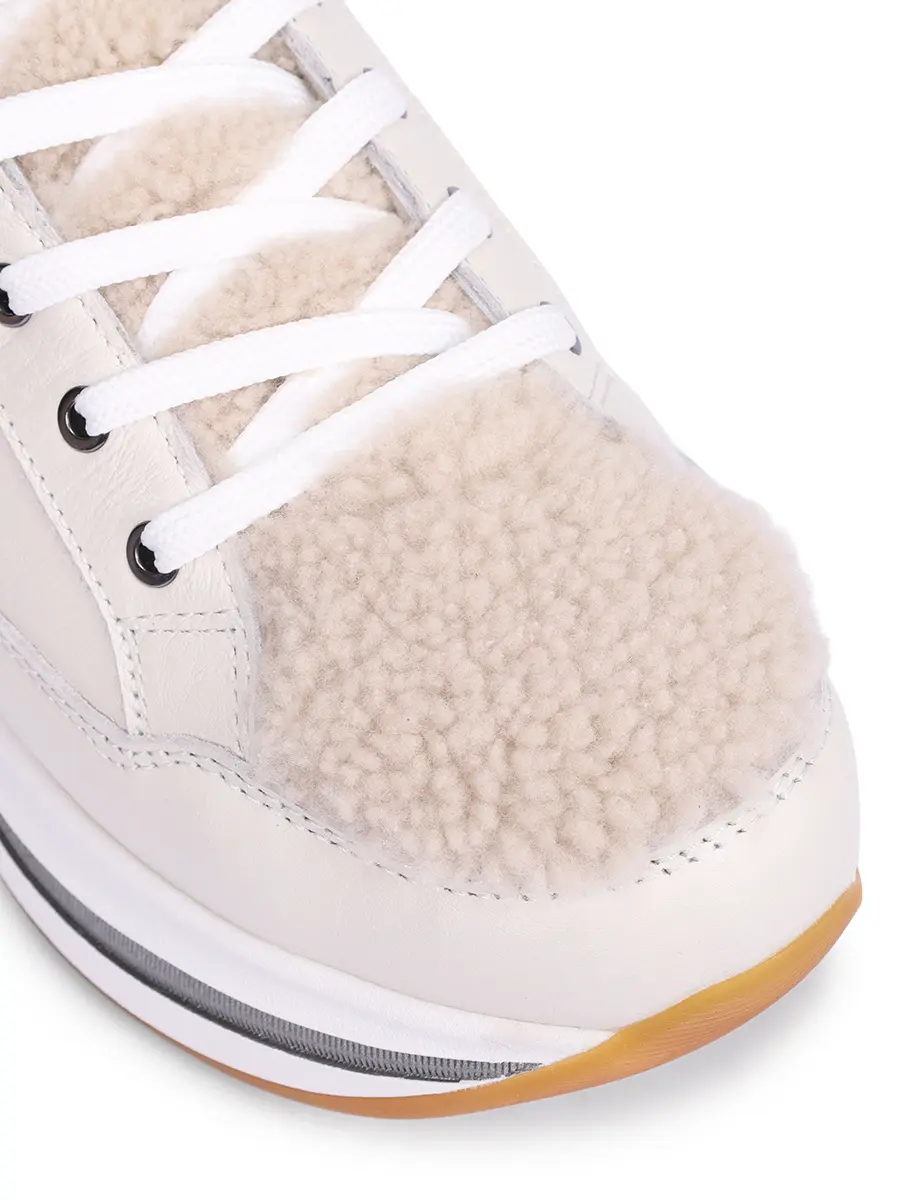 Ботинки кожаные на меху