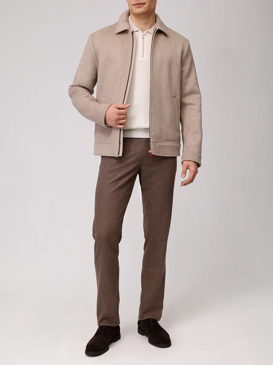 Поло из шерсти и шелка