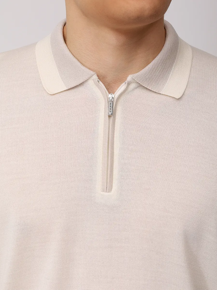 Поло из шерсти и шелка