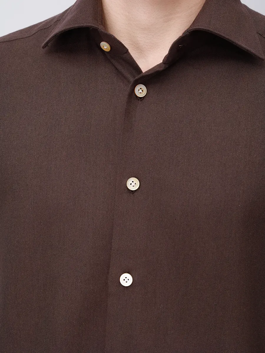 Рубашка Slim Fit из хлопка и лиоцелла