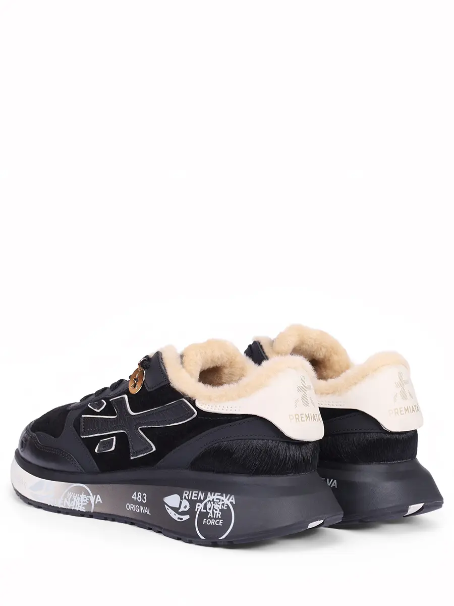 Кроссовки комбинированные на меху Lauryn