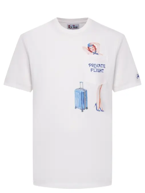 Футболка хлопковая MC2 SAINT BARTH