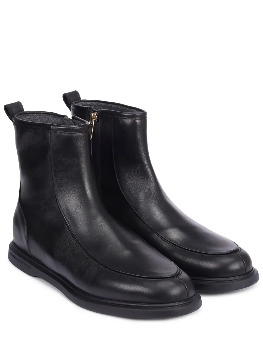 Ботинки кожаные на байке