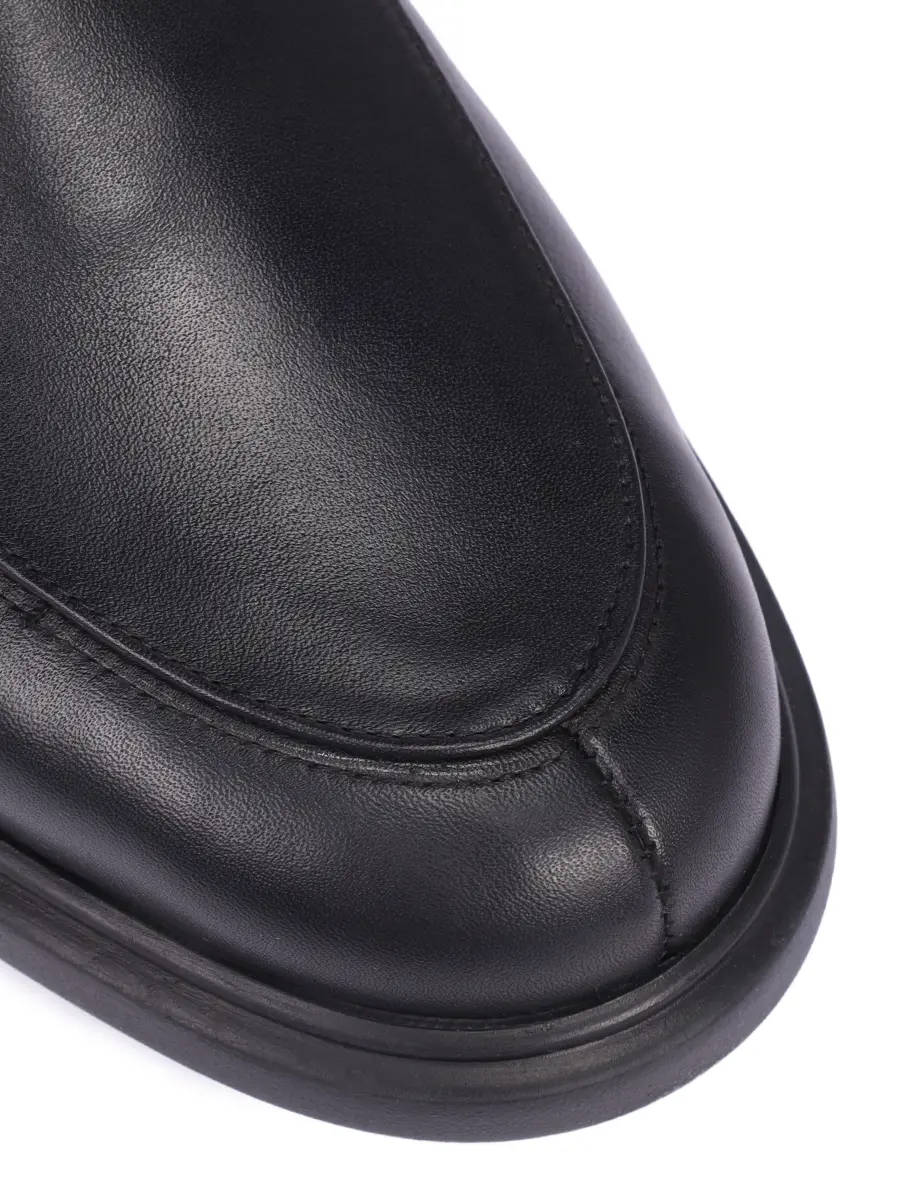 Ботинки кожаные на байке