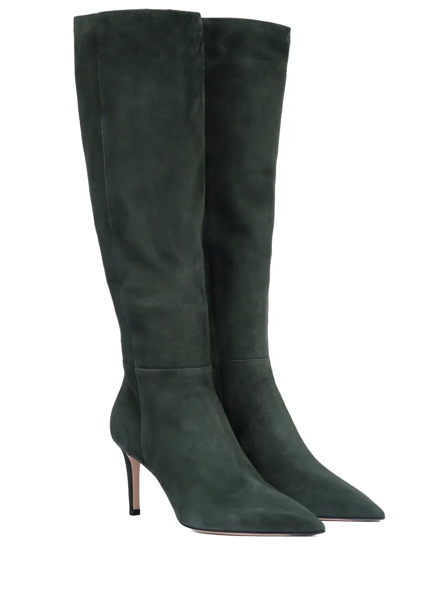 Сапоги замшевые