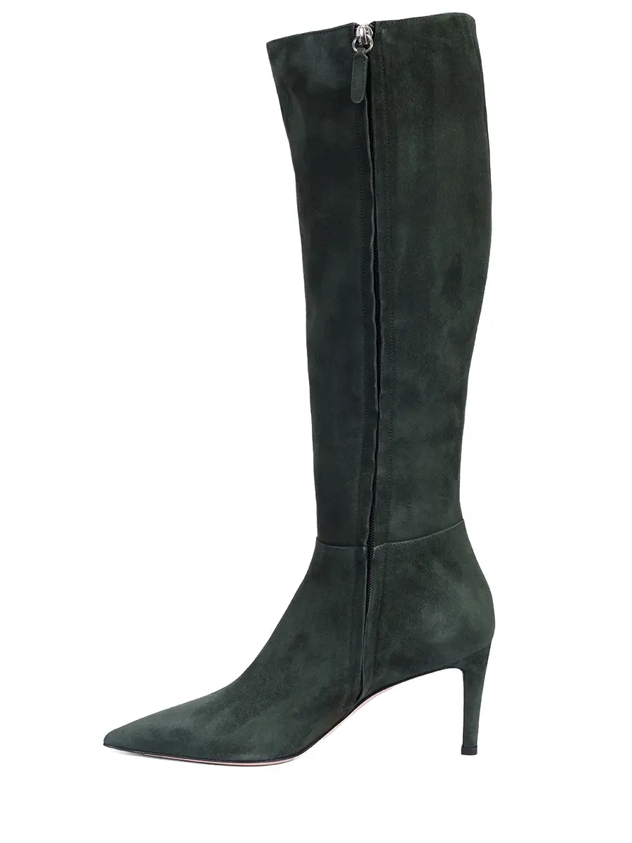 Сапоги замшевые