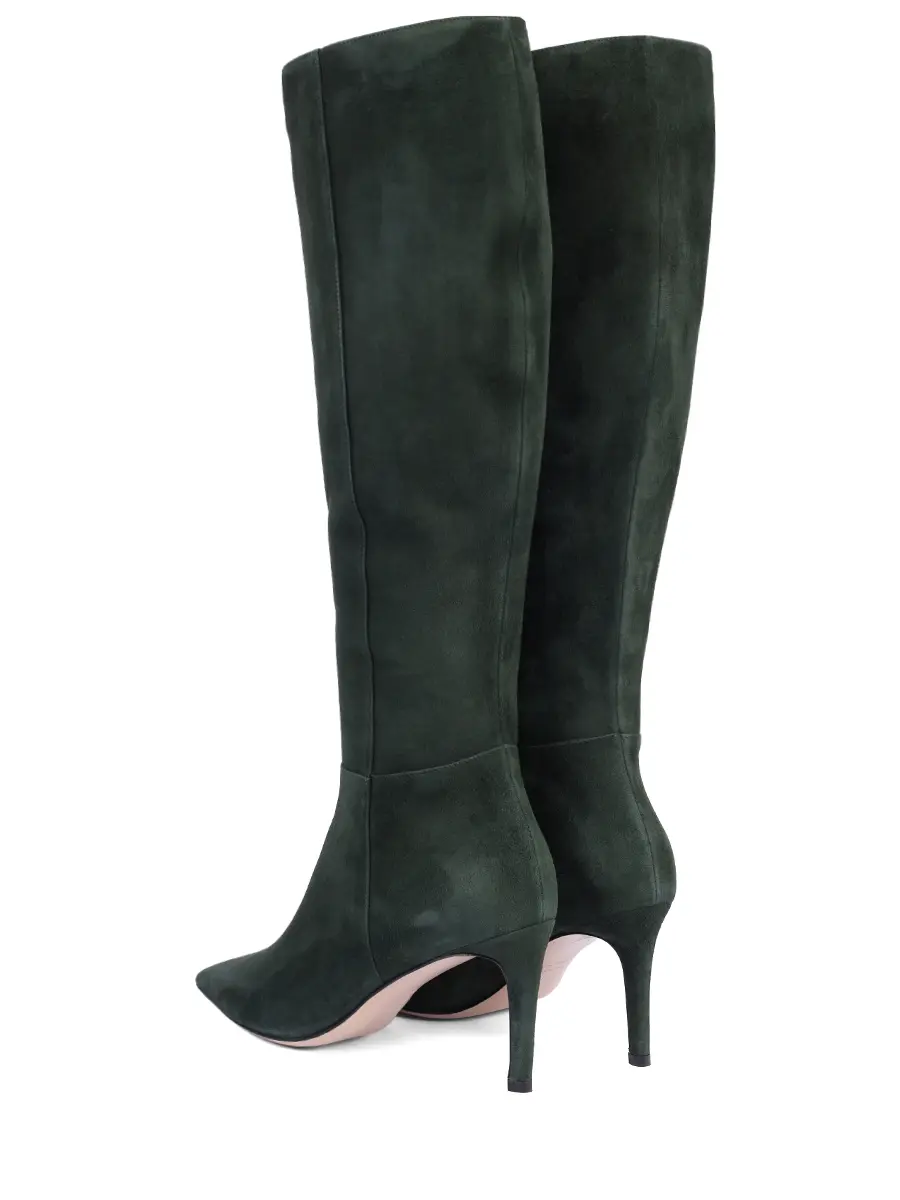 Сапоги замшевые