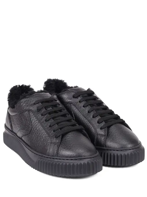 Кеды кожаные на меху Lipari VOILE BLANCHE