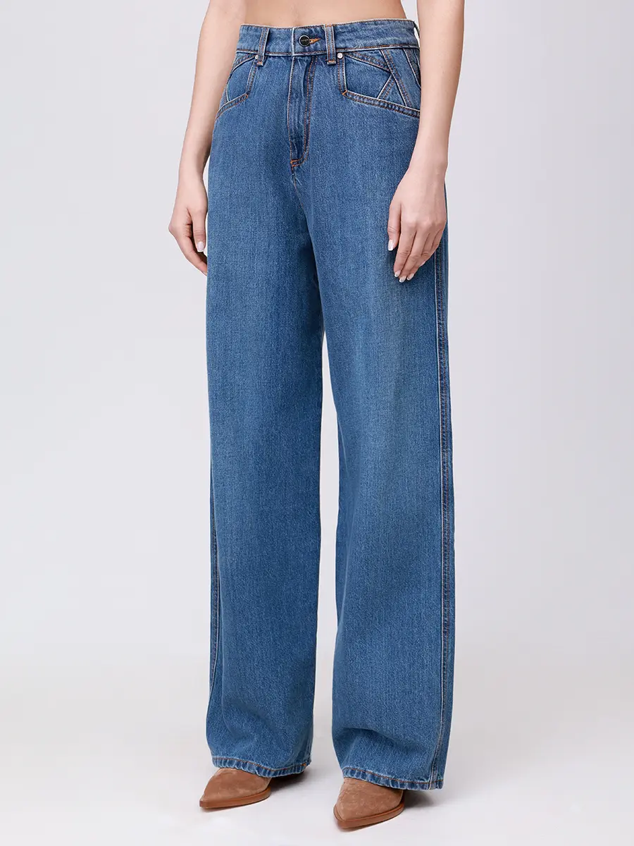 Джинсы хлопковые