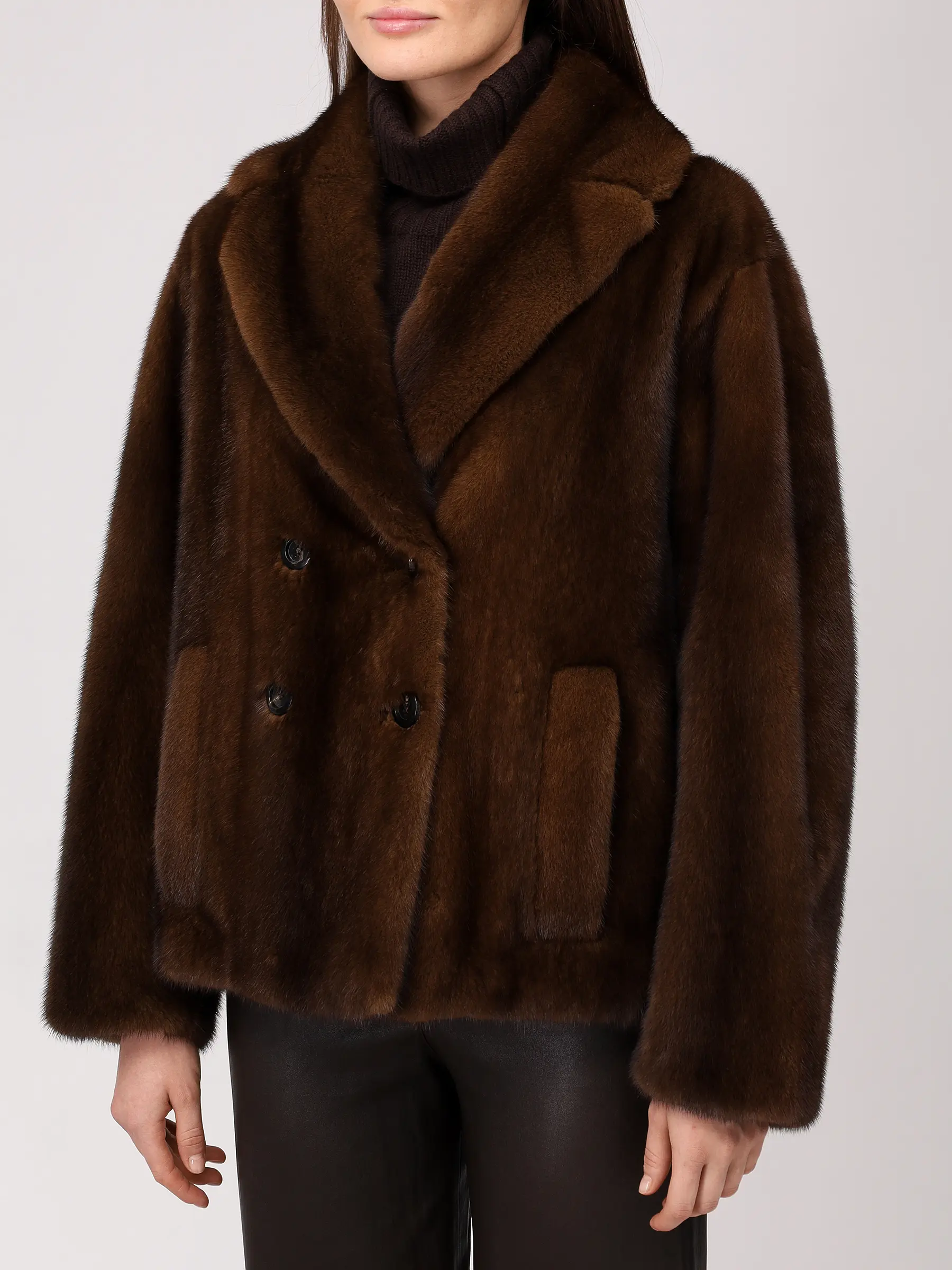 Полушубок норковый