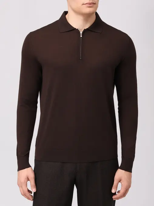 Поло шерстяное KITON