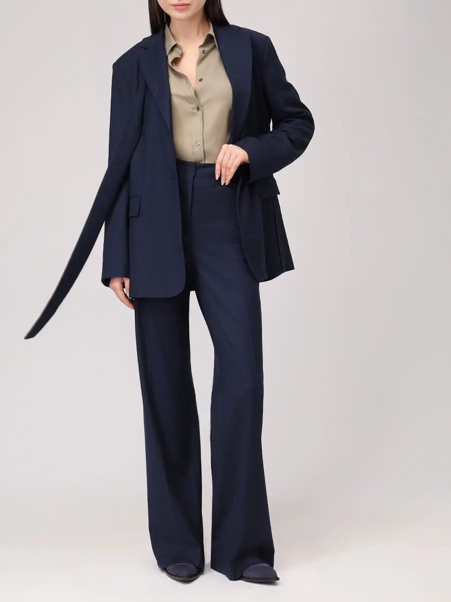 Брюки из шерсти и вискозы