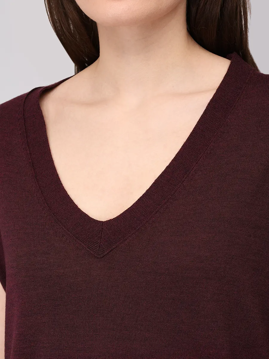 Пуловер шерстяной