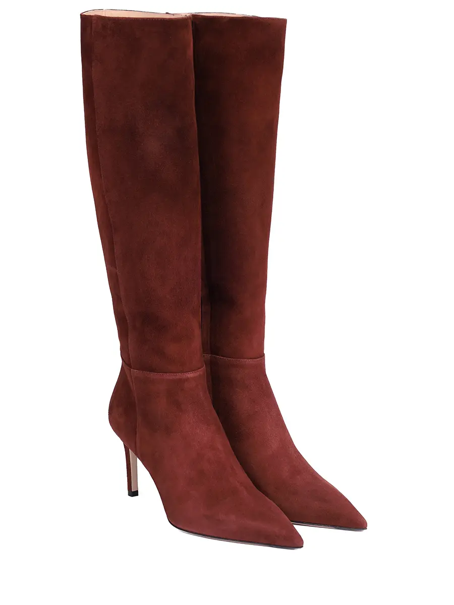 Сапоги замшевые