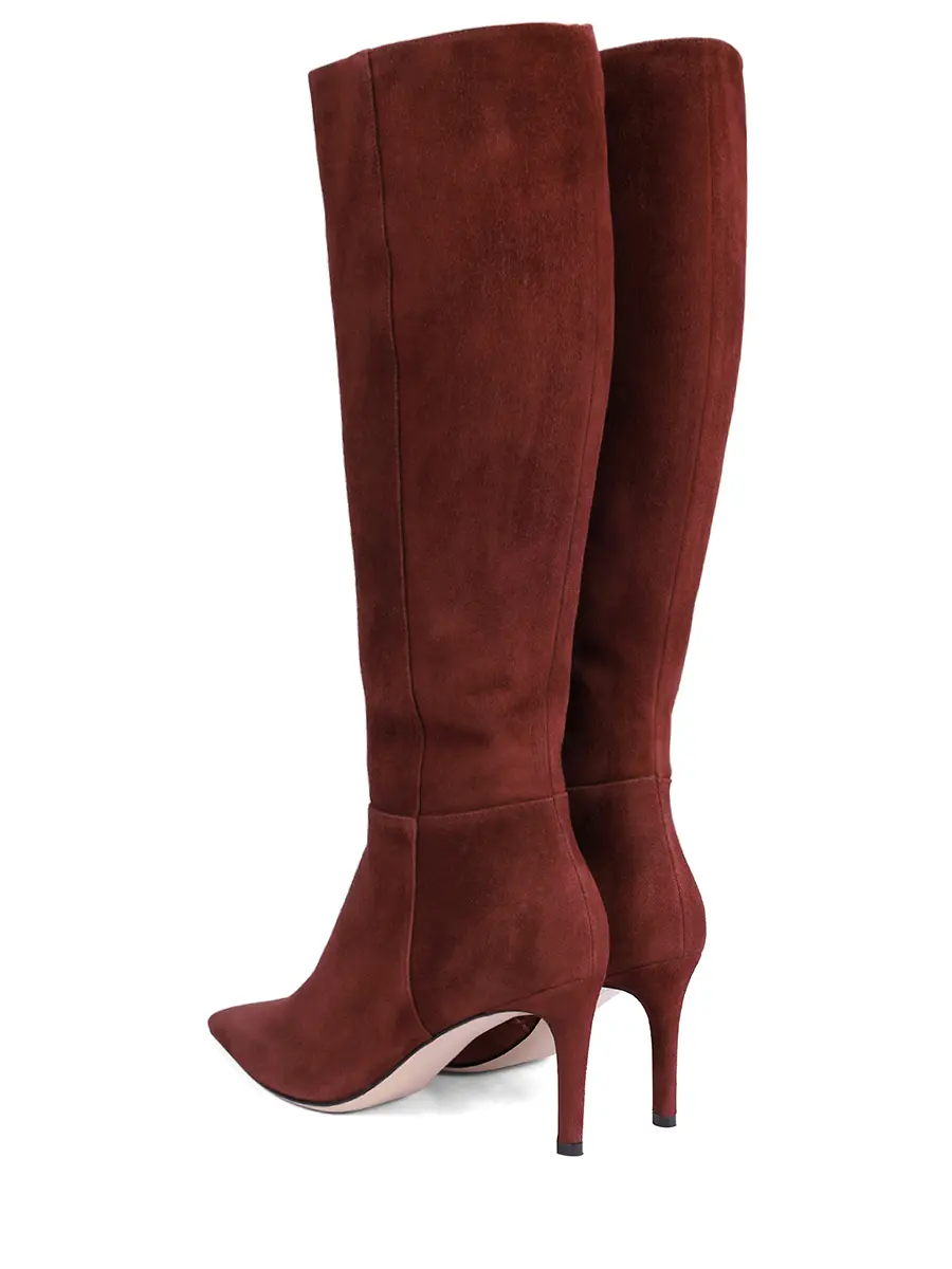 Сапоги замшевые