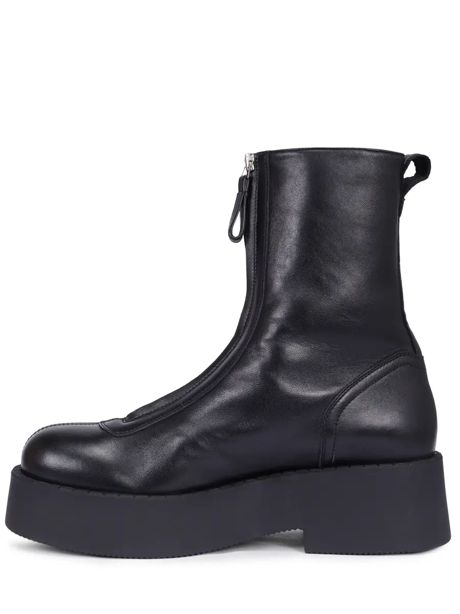 Ботинки кожаные на меху