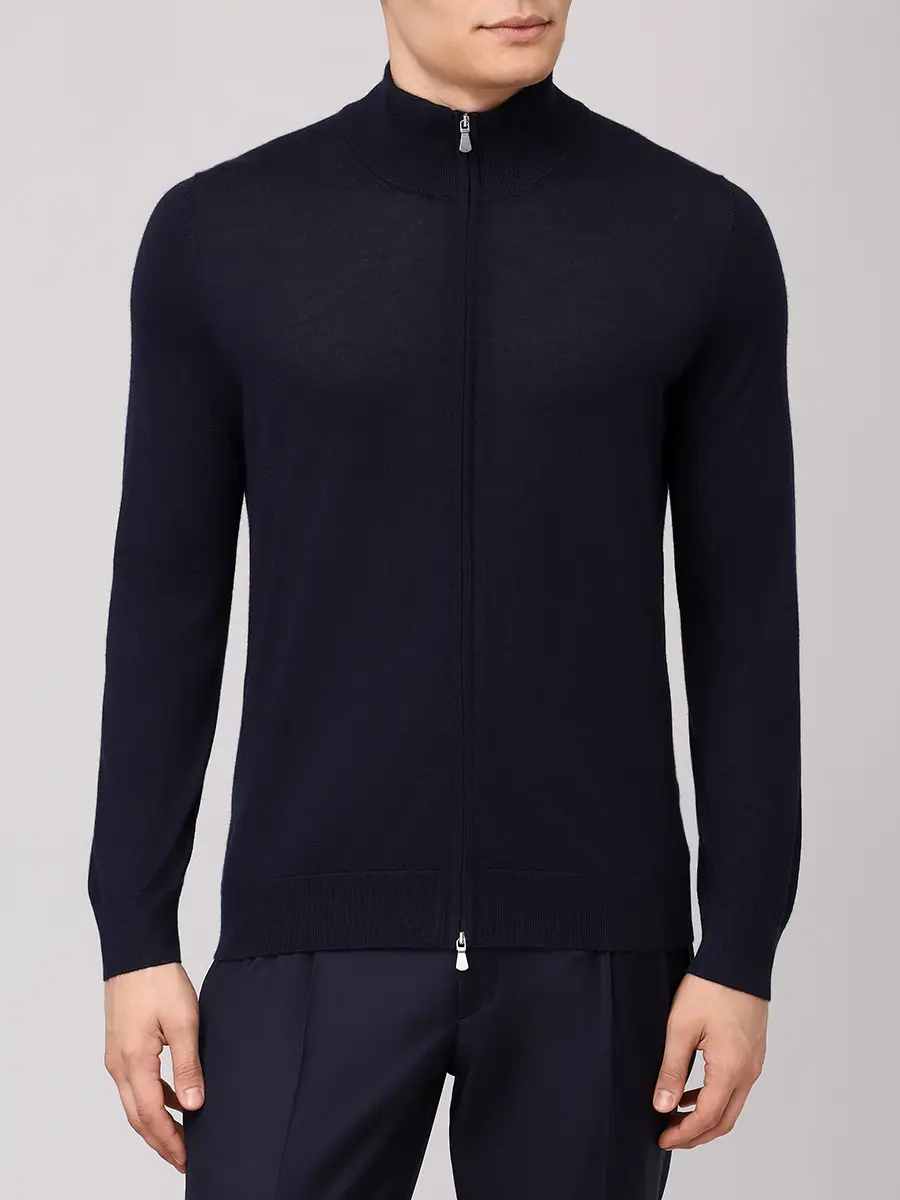 Кардиган из шерсти и шелка