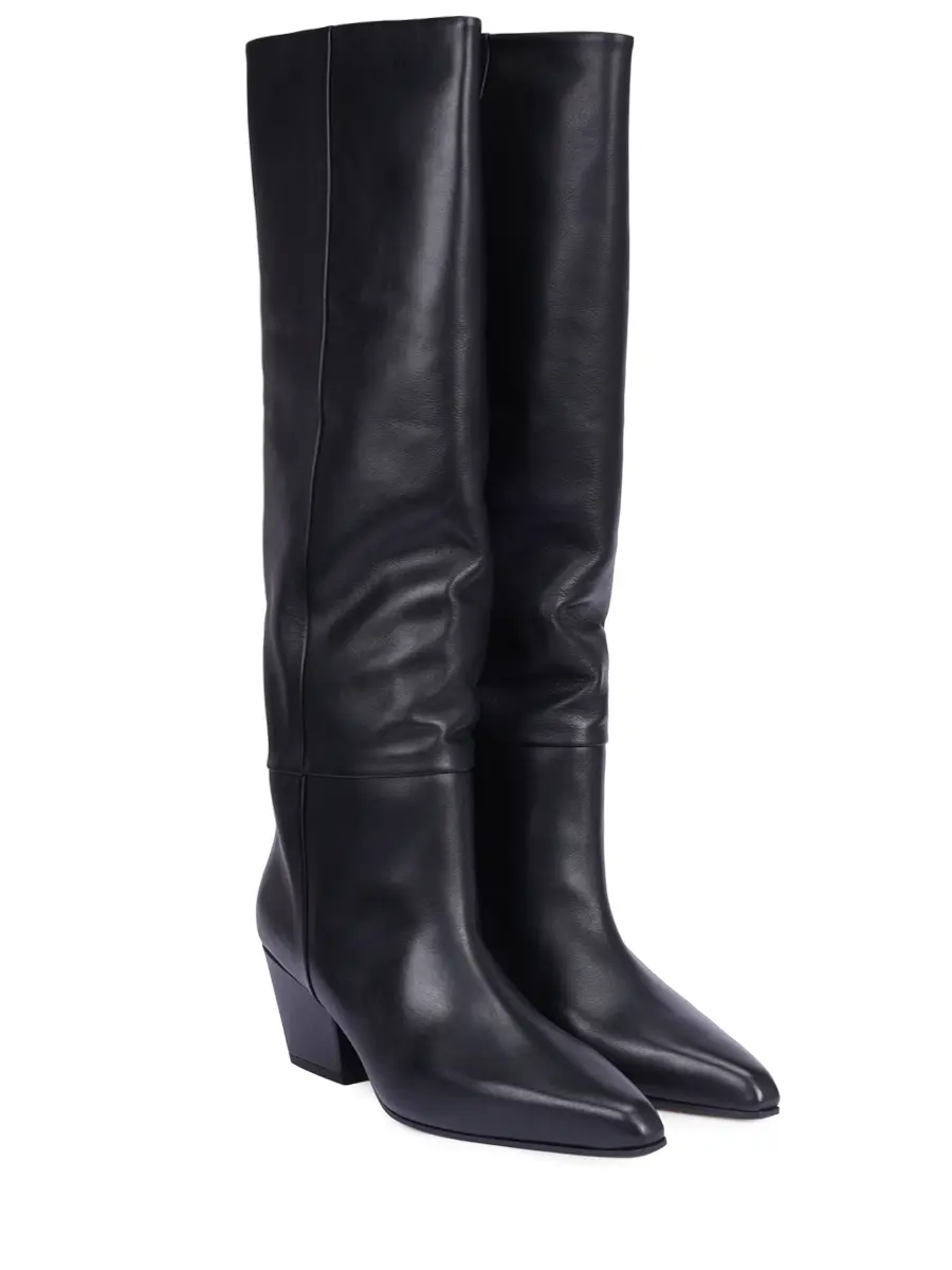 Сапоги кожаные