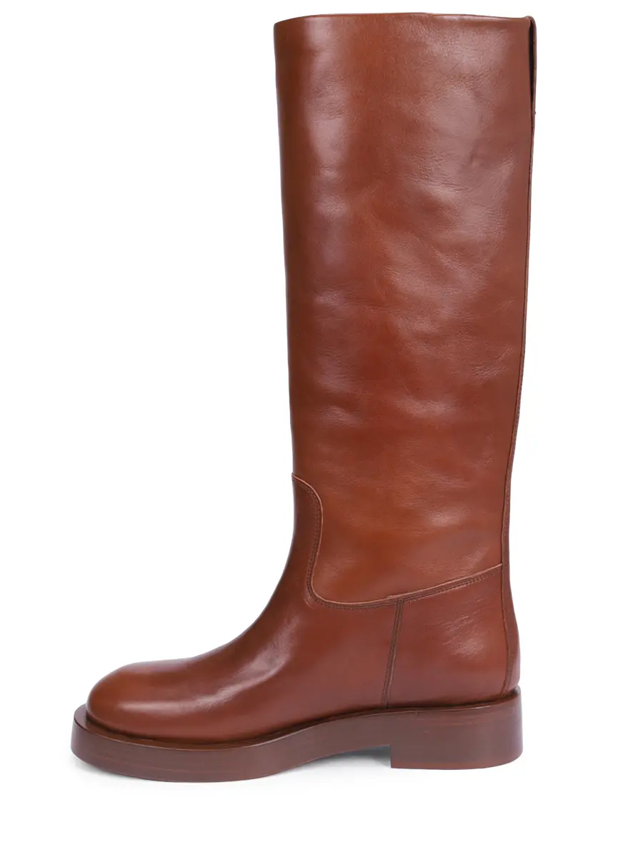 Сапоги кожаные