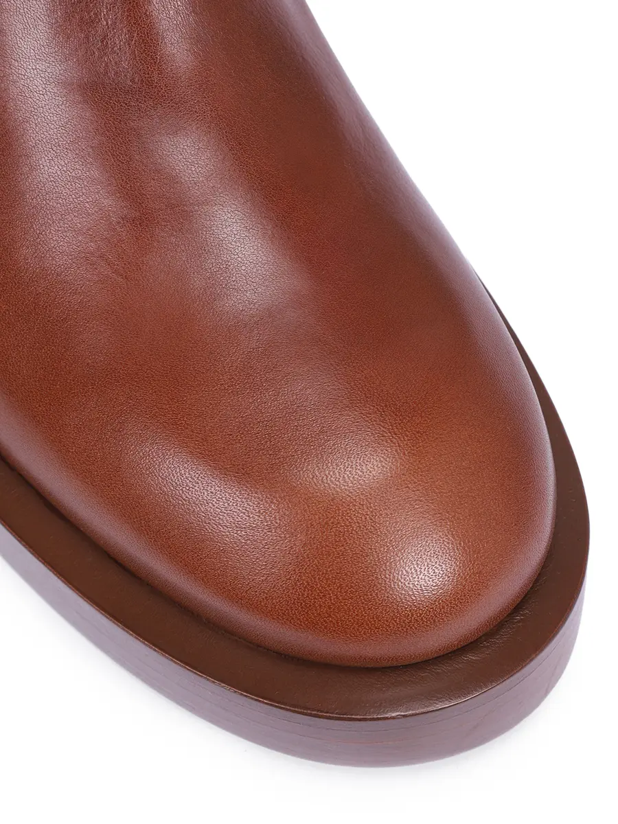 Сапоги кожаные