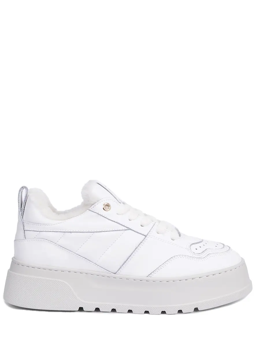 Кеды кожаные на меху