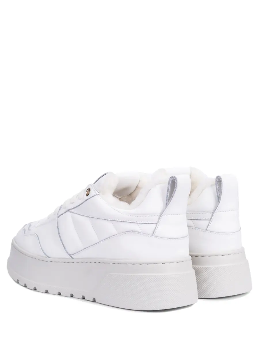 Кеды кожаные на меху