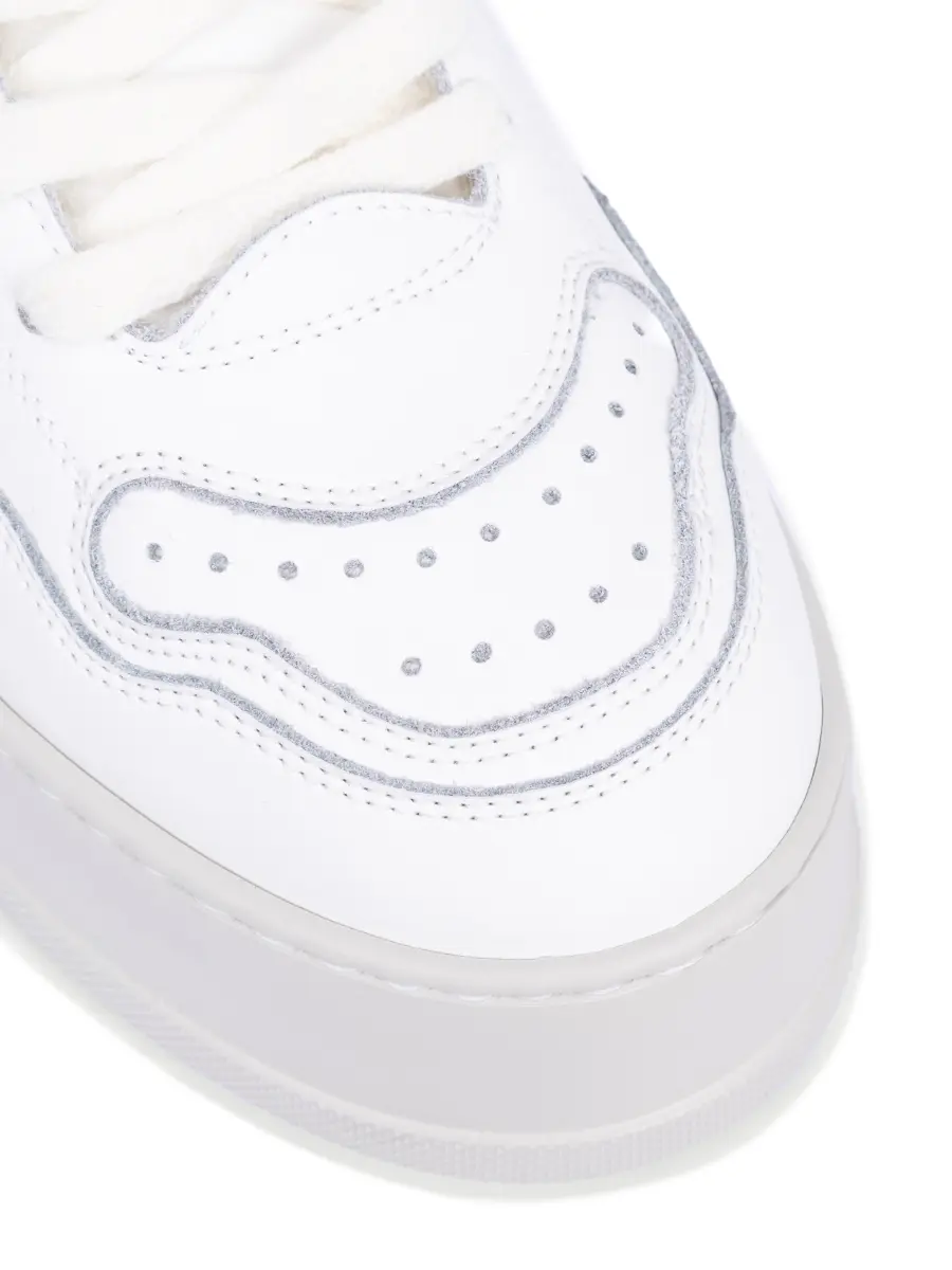 Кеды кожаные на меху