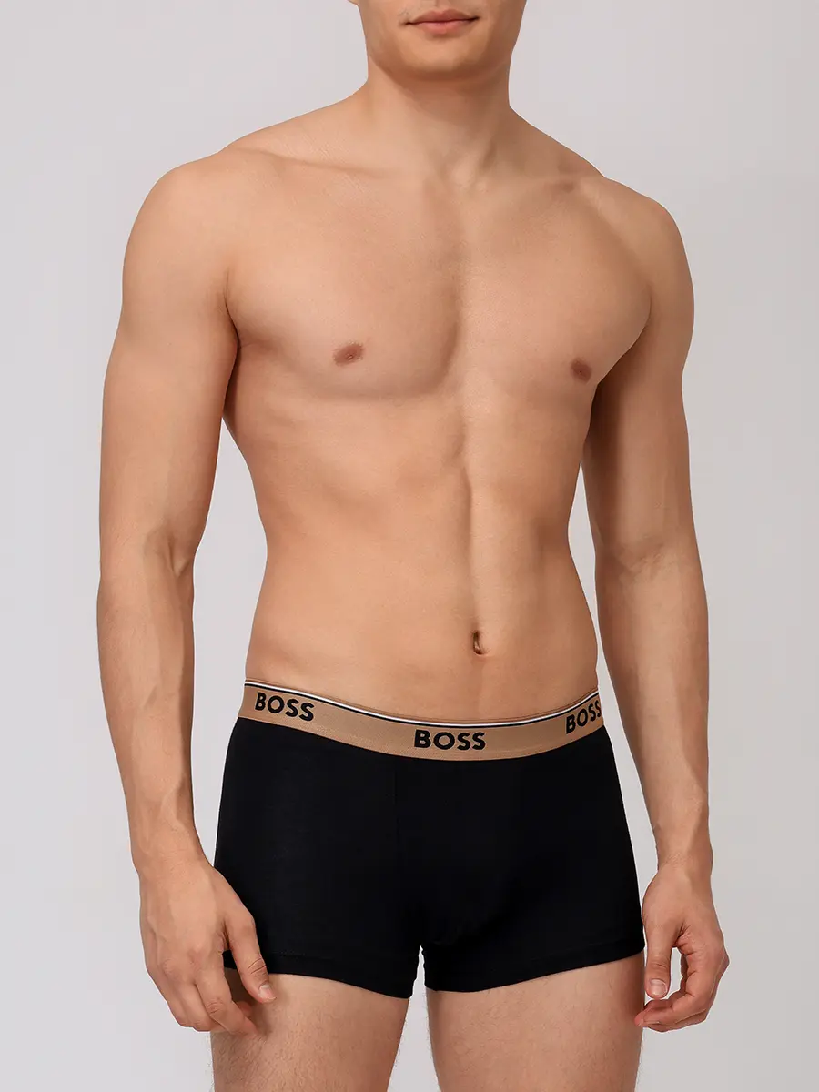 Набор из трех хлопковых трусов-боксеров