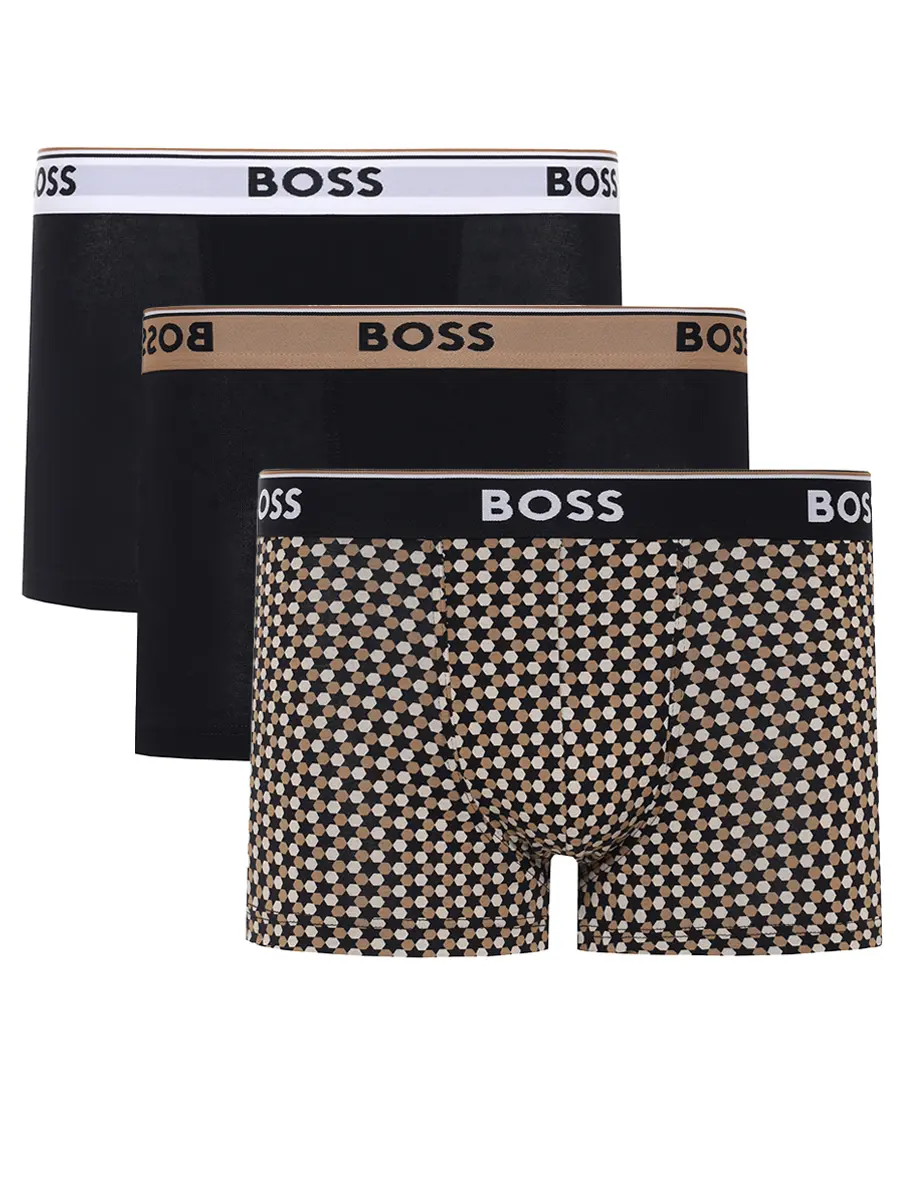 Набор из трех хлопковых трусов-боксеров
