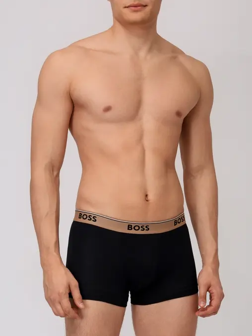Набор из трех хлопковых трусов-боксеров BOSS