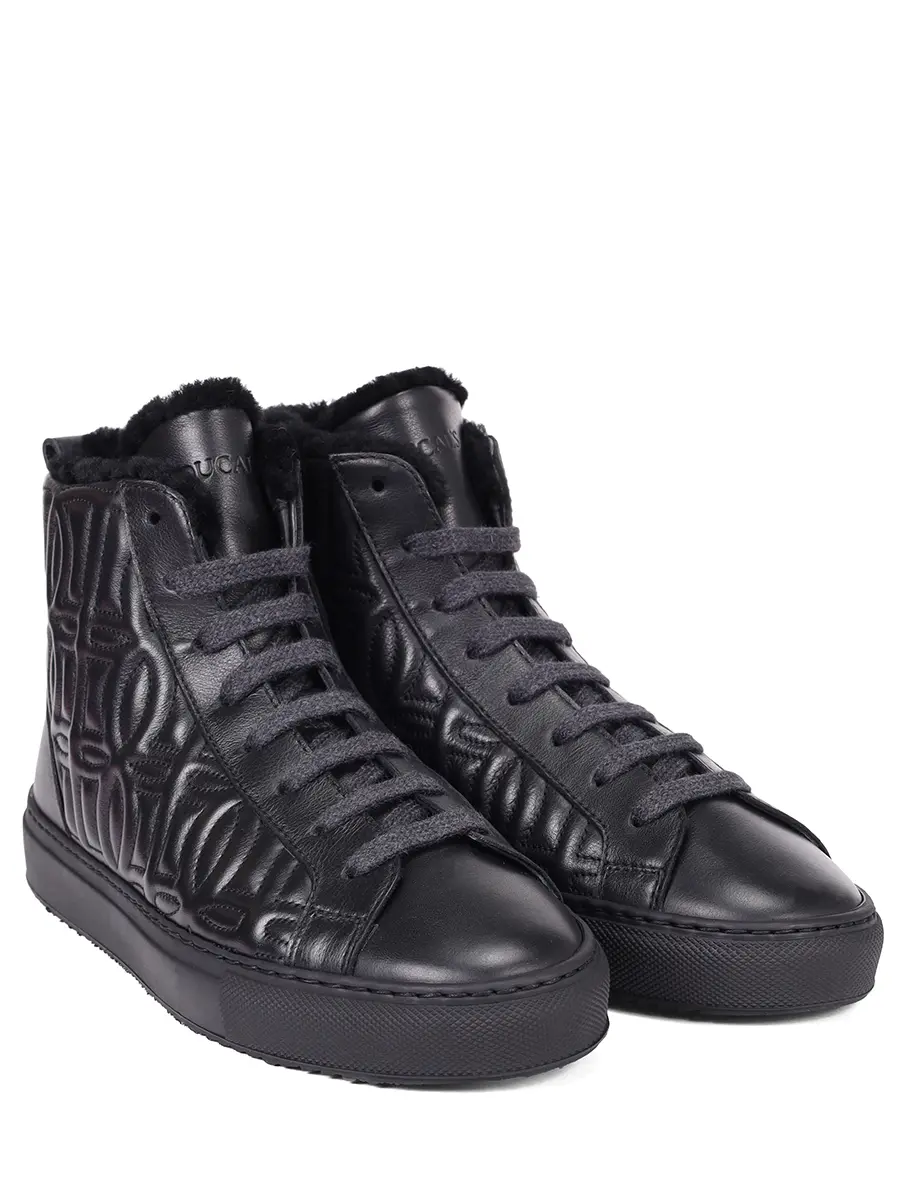 Кеды кожаные на меху