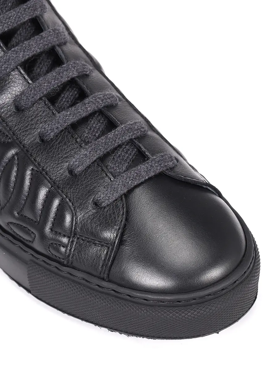 Кеды кожаные на меху