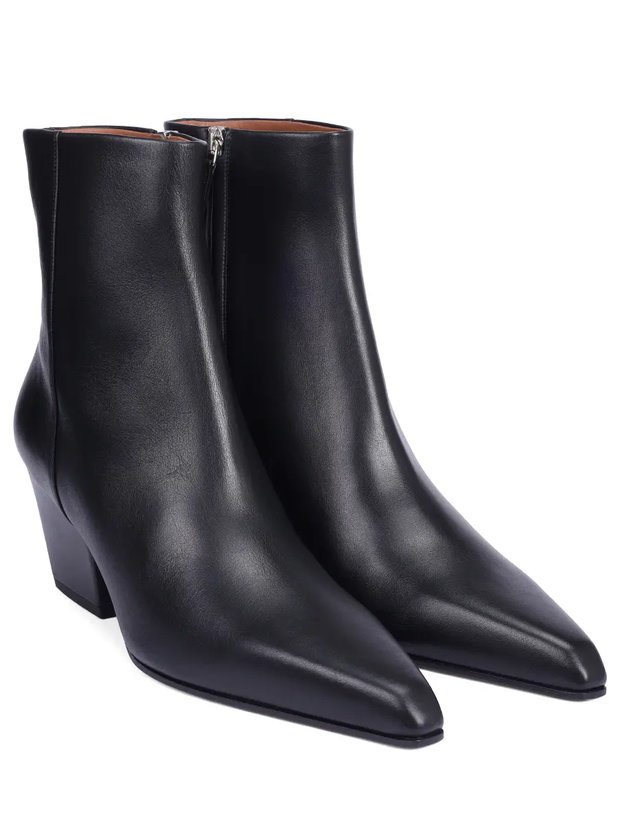 Ботильоны кожаные