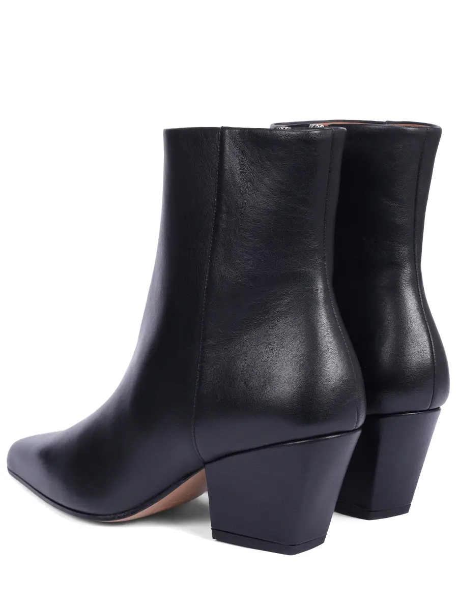 Ботильоны кожаные