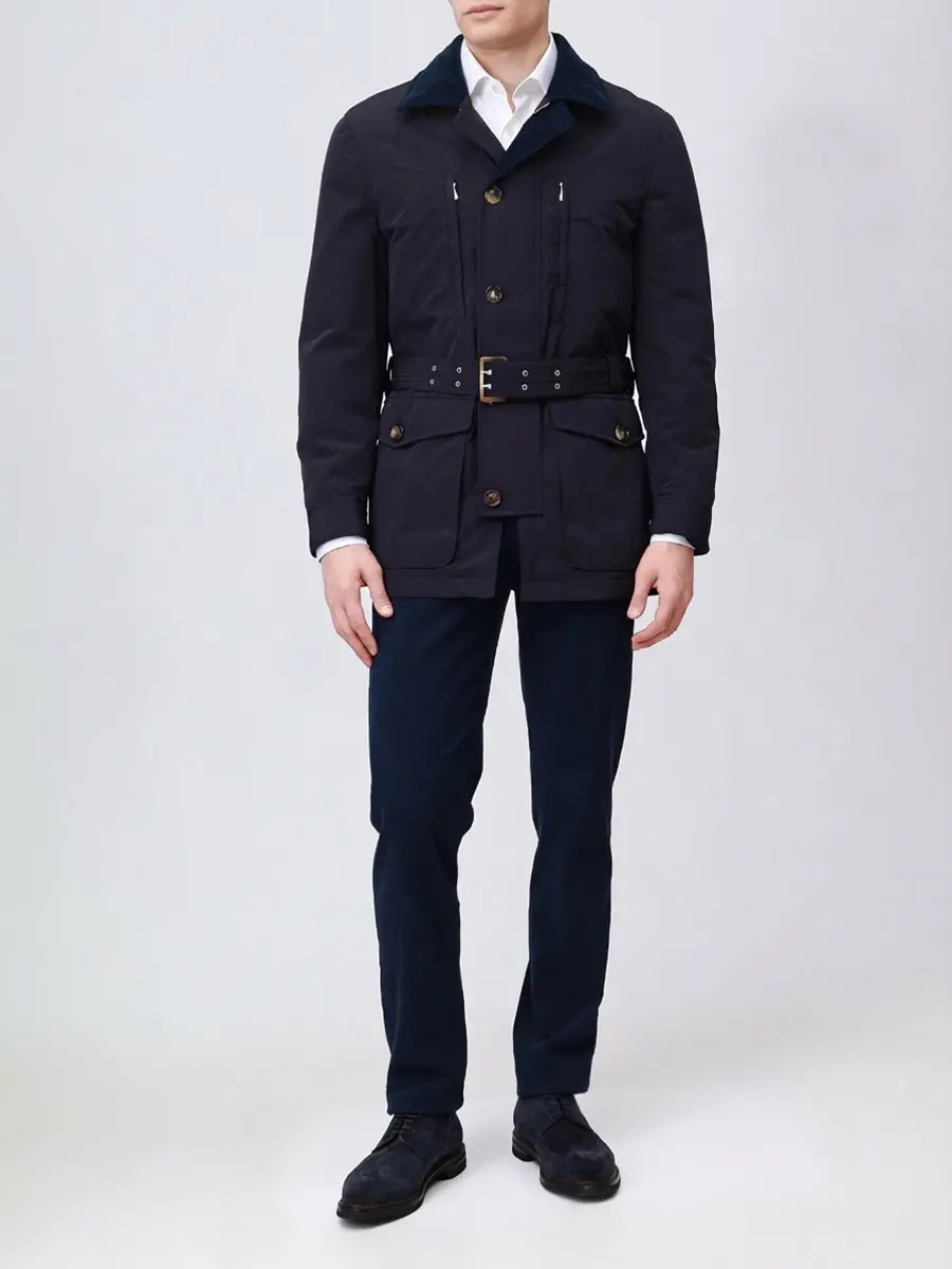 Рубашка Slim Fit из хлопка и лиоцелла