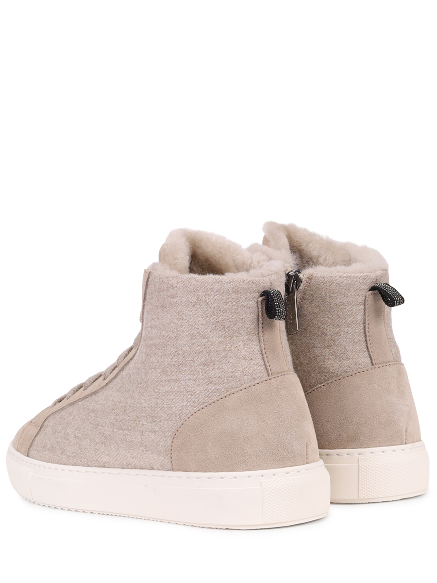 Кеды комбинированные на меху