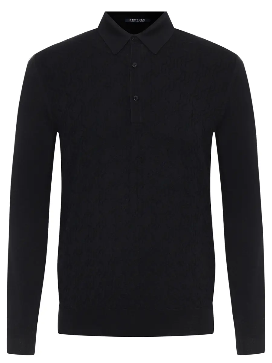 Поло из шерсти и шелка