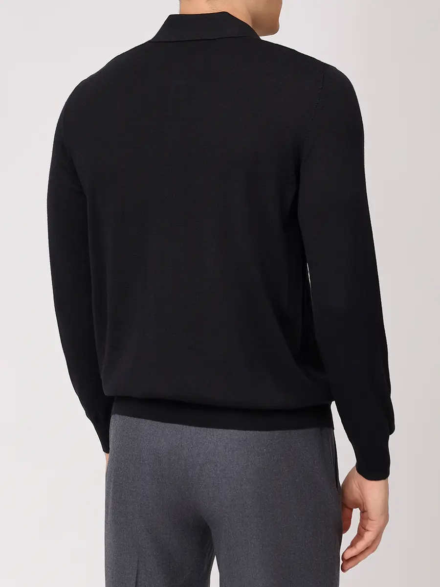 Поло из шерсти и шелка