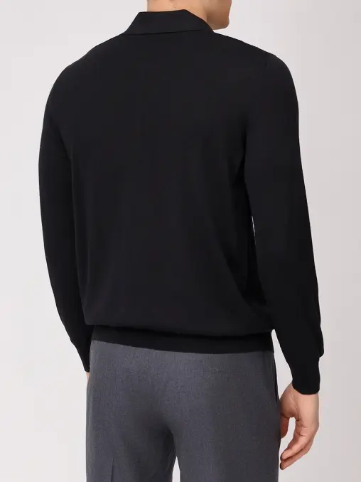 Поло из шерсти и шелка BERTOLO LUXURY MENSWEAR