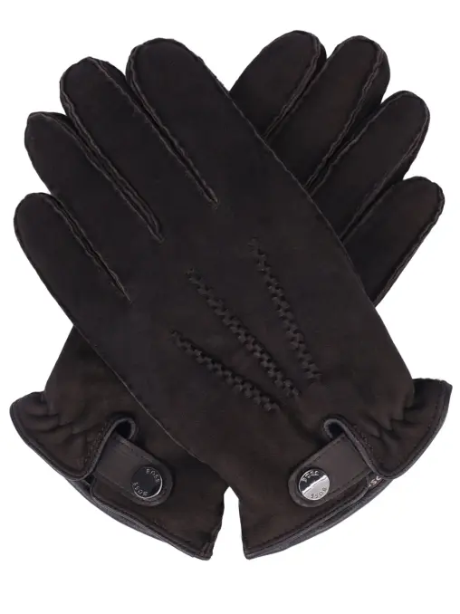 Перчатки из нубука BOSS