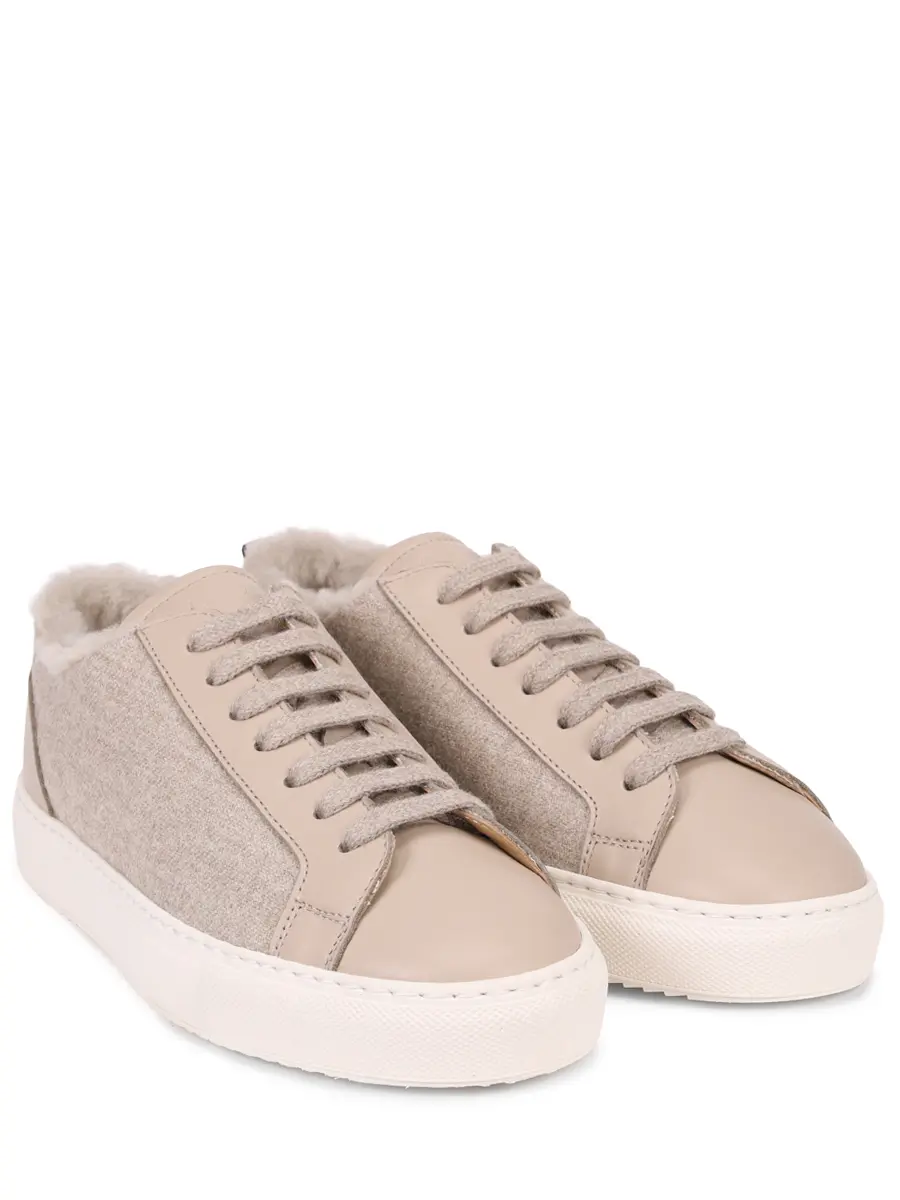 Кеды комбинированные на меху