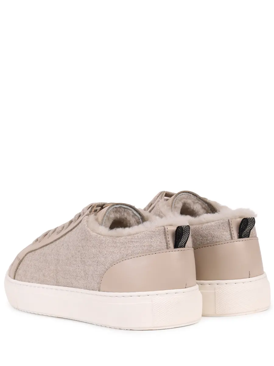 Кеды комбинированные на меху