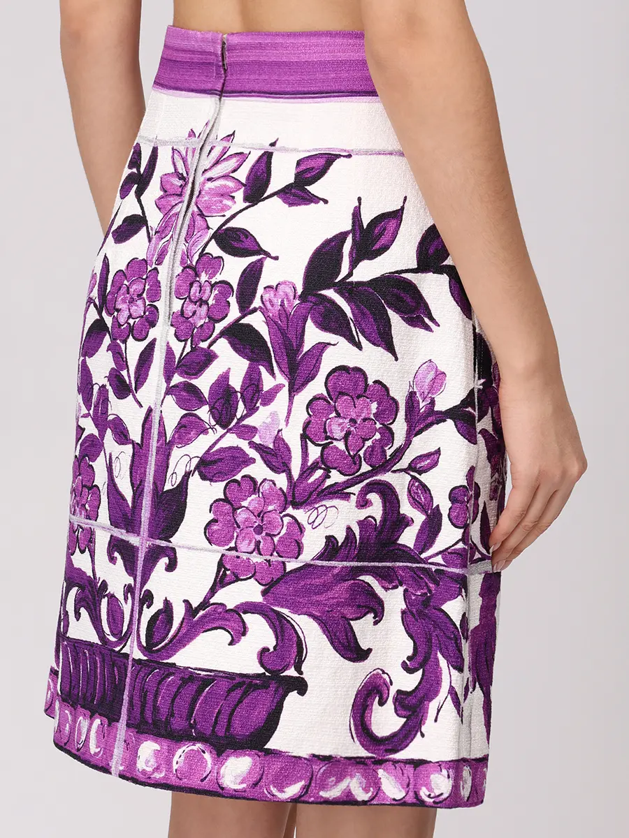 Юбка из хлопка и вискозы